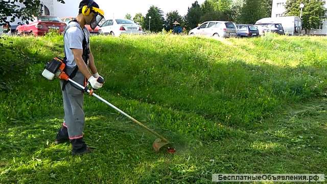 Услуги газонокосильщика покос травы в Артеме