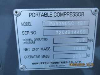 Дизельный компрессор PDS390SC-W