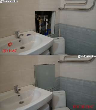 Дверца для технической ниши в санузле