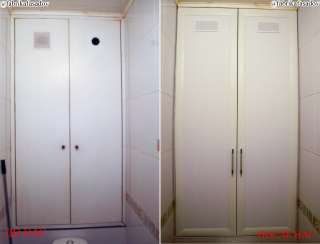 Дверцы для встроенной системы хранения в санузле