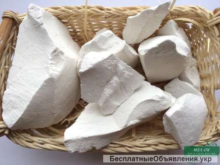 Мел Лисичанский кусковой, пакет 1 кг