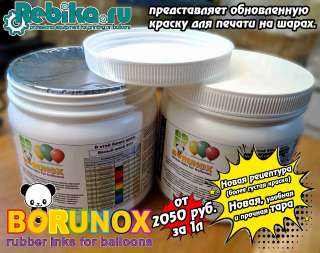 Краска BORUNOX для печати на воздушных шарах стала еще гуще