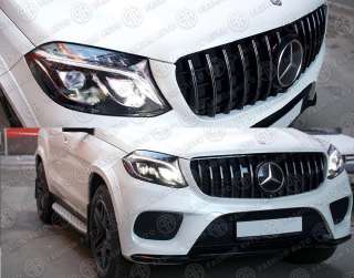 Решетка gt mercedes gls 166 с сеткой защитной