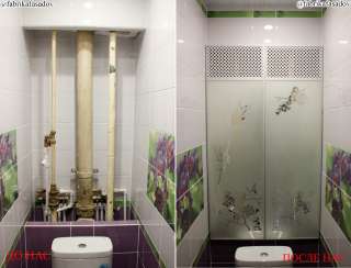 Дверцы потайной ниши в санузле