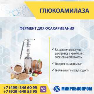Глюкоамилаза - Фермент для осахаривания крахмала