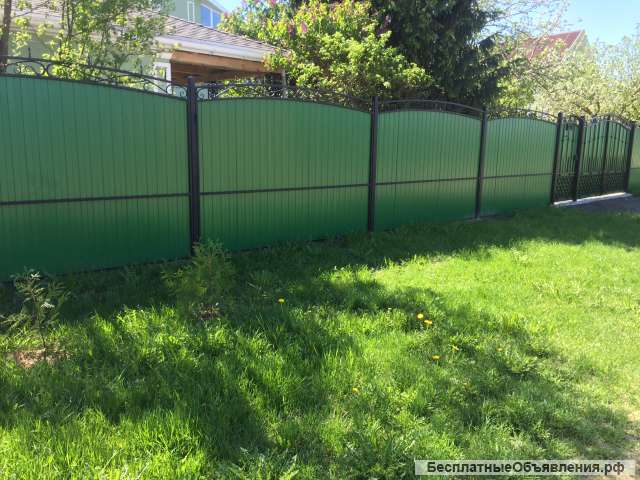 Установка забор