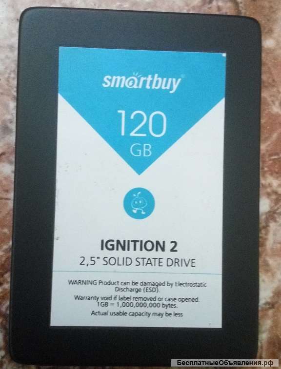 Ssd 120gb Smartbuy ignition 2 с установленной Windows 10