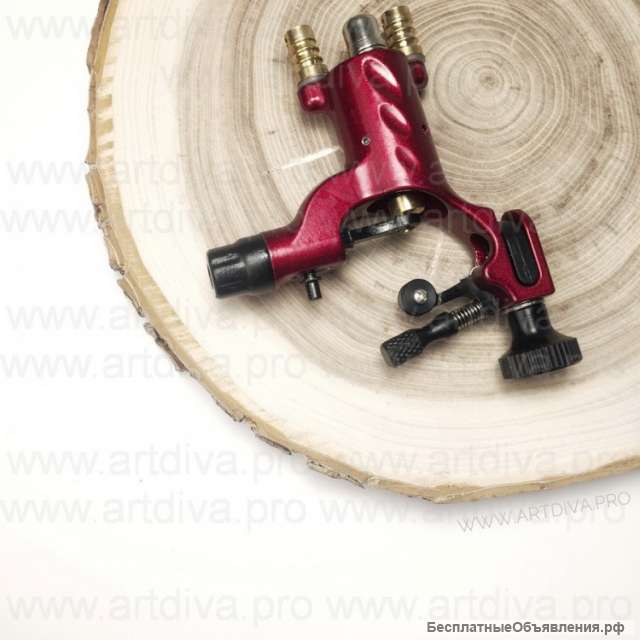 Ручка роторная Стрекоза Dragonfly Red для татуажа и татуировок с переходником