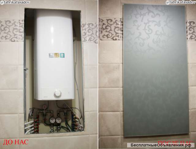 Дверца в технической нише в санузле