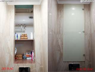 Дверца для системы хранения над инсталляцией