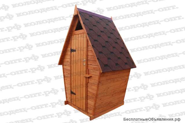 Деревянная туалетная кабина