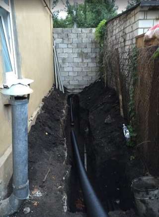 Проведение ливневой сети для дома