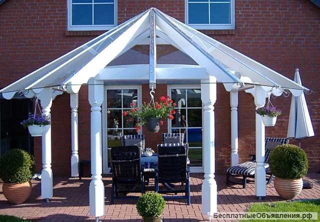 Беседка, навес из массива