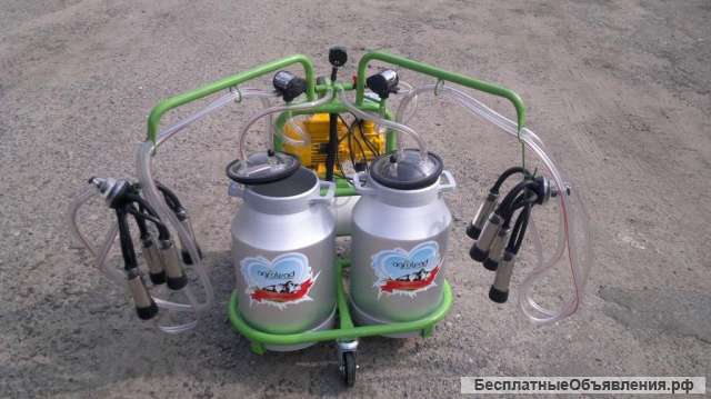 Доильный аппарат 2 пульсатора 2 бидона по 30л (Agrolead)