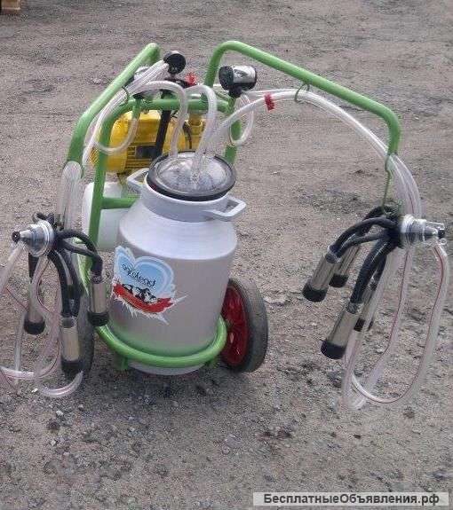 Доильный аппарат 2 пульсатора, 1 бидон 40л (Agrolead)