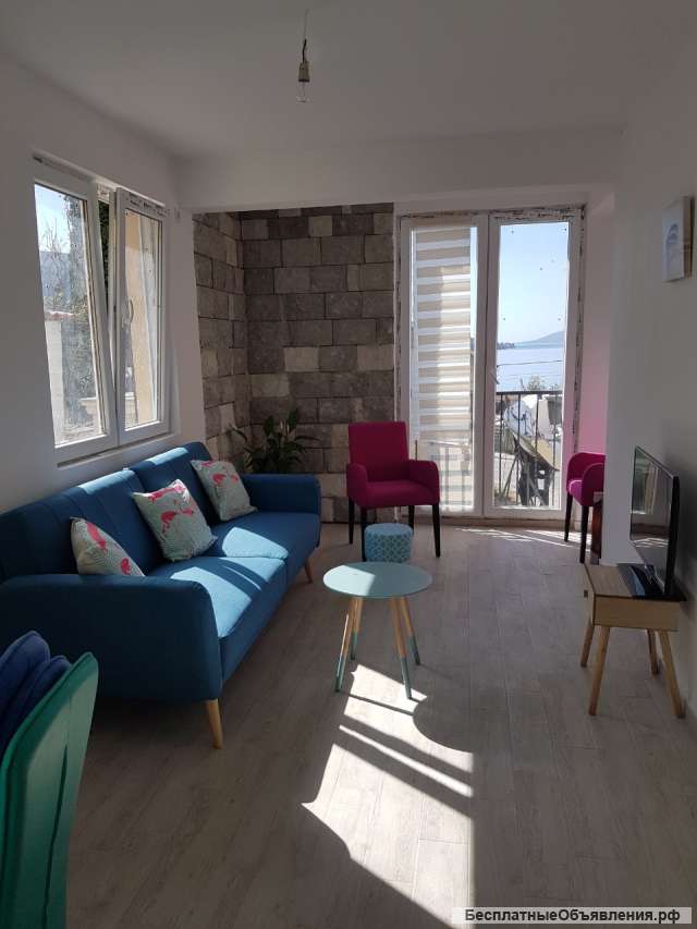 Герцег-Нови-Kumbor-flat 27м2 + 20м2 терраса у моря, NEW-Черногория