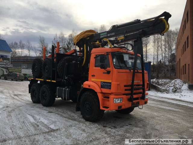 Лесовозы Камаз 43118, 300 л/с от завода изготовителя с манипуляторами 2019 г.в.