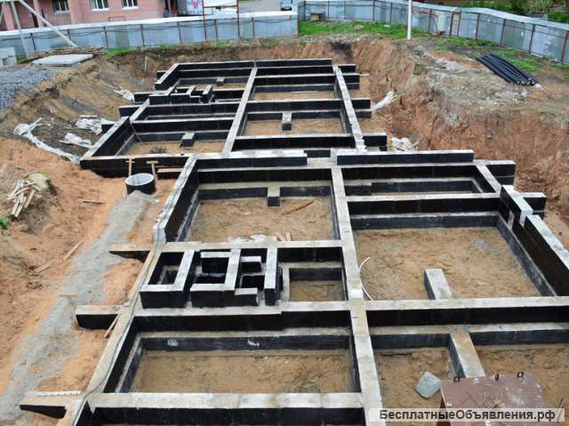 Возведение фундамента любой сложности и материала