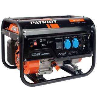 Бензиновый электрогенератор Patriot GP-2510. Мощность 2.0/2.2 кВт
