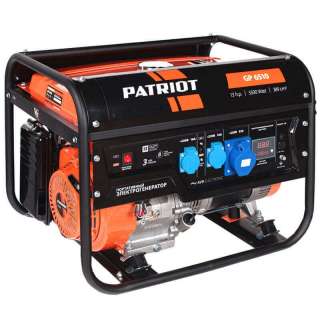 Бензиновая электростанция Patriot GP-6510 с ручным стартером