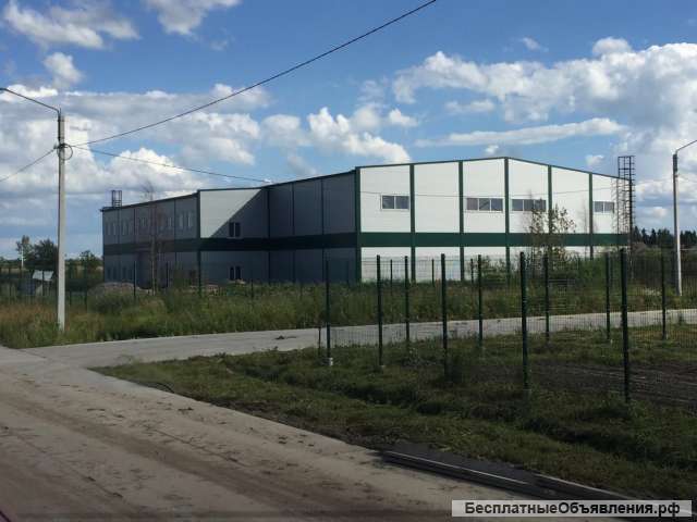 Производственно-складской комплекс 1834 м2 на земельном участке 12331 м2