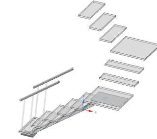Проект проектирование лестниц из бетона стекла дерева металла полипропилена ПП полиэтилена ПНД