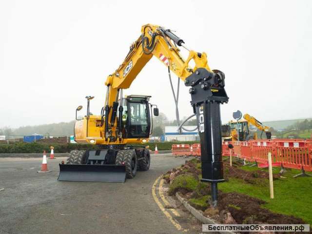 Аренда экскаватора JCB JS 160W гидромолот