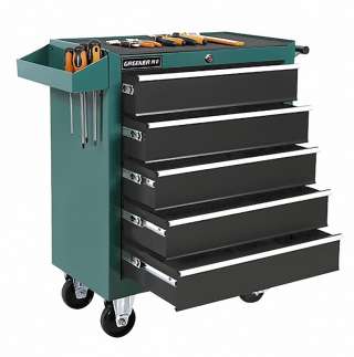 DA-25-Тележка инструментальная 5 секций, на колесах, 615×330×790 мм (без ручки)