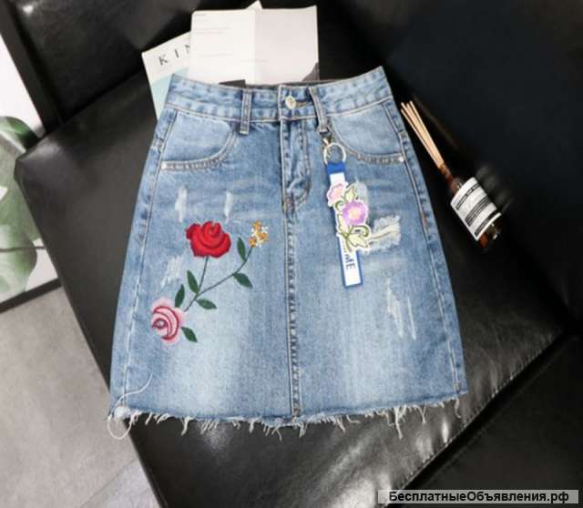 Новая шикарная джинсовая юбка