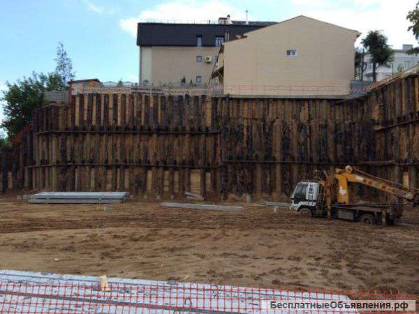 Буронабивные сваи. Бурение, Шпунты