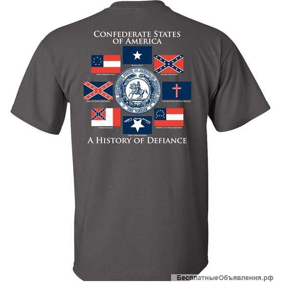 Футболка Confederate States of Amerika Grey