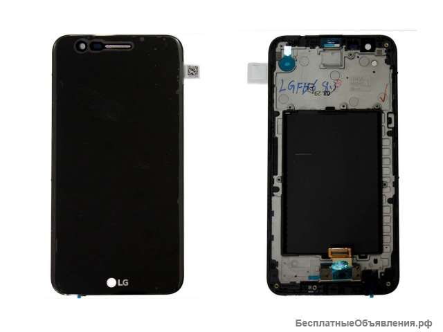 LG K10/GM250E/ACQ90135501 черный дисплей в рамке