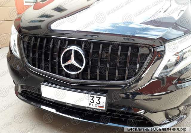 Решетка радиатора gt mercedes vito мерседес вито
