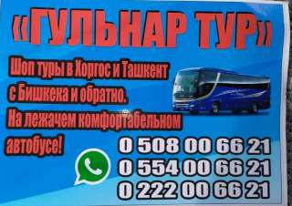 Гульнар тур шоптур Хоргос Ташкент на комфортабельном автобусе с Бишкека и обратно