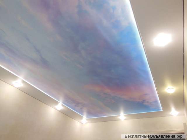 Натяжные потолки любой сложности