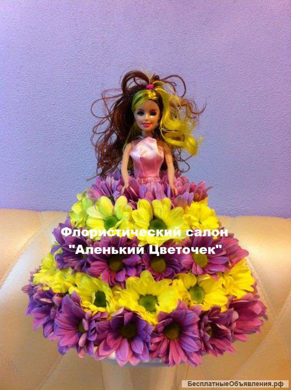 Игрушки из цветов в Отрадном