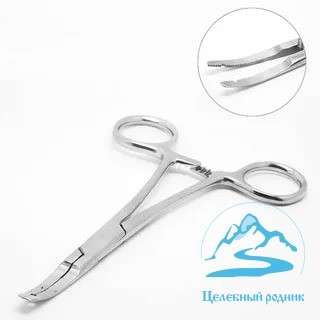 Зажим для микродермалов плоский