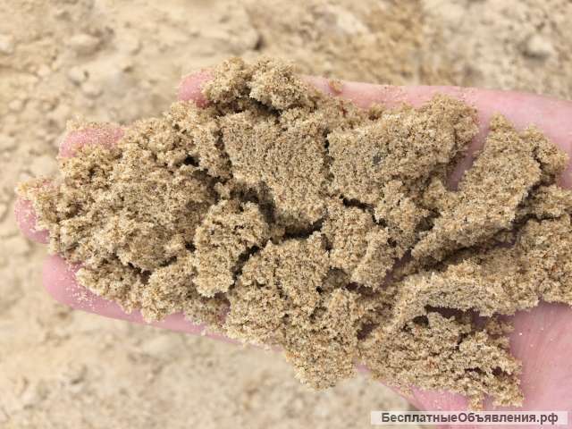 Карьерный и мытый песок с карьера