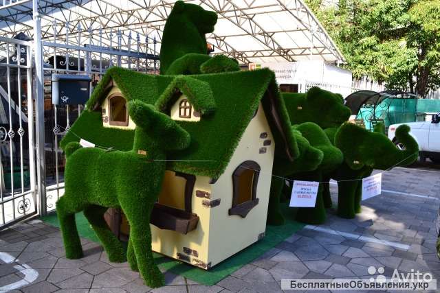 Топиари из искусственной травы