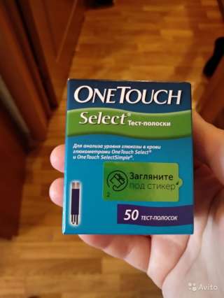 Тест полоски OneTouch Select