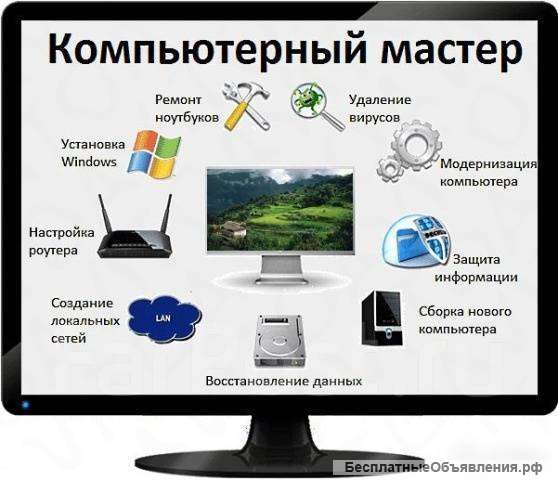 Качественный ремонт компьютера у вас дома или офиса
