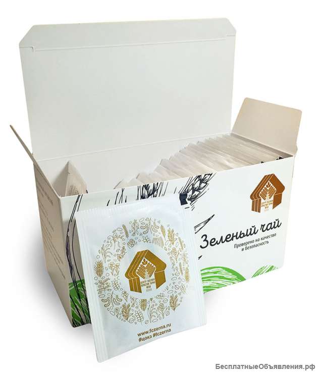 Чай в пакетиках с логотипом