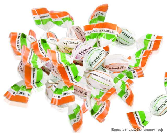 Мини-карамель с Вашим логотипом на обертке