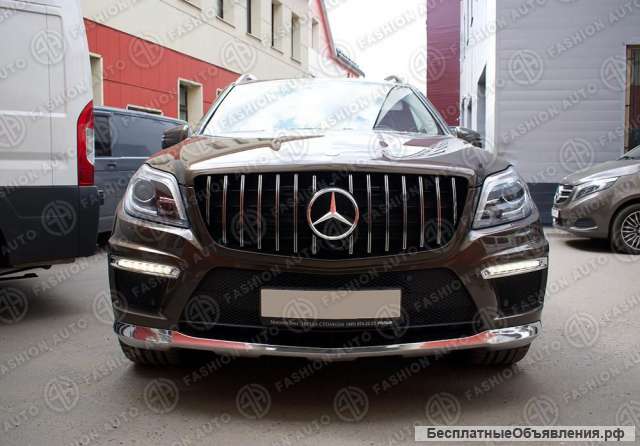 Решетка panamericana mercedes gl 166 мерседес хром