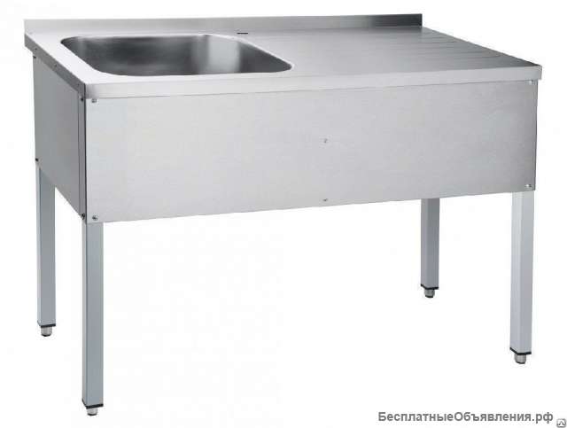 Стол производственный с мойкой - Б.У.