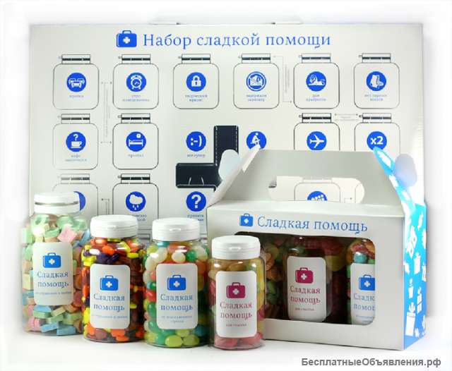 Необычные конфеты с логотипом — "Сладкая помощь"