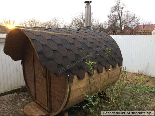 Баня бочка 2 метра