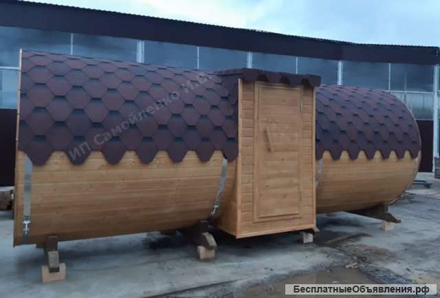 Баня-бочка 5,7 метра