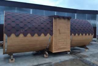 Баня-бочка 5,7 метра