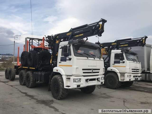 Новые Лесовозы Камаз 43118 с манипуляторами Лизинг Госсубсидия Завод Гарантия